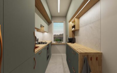 Projekt kuchni i przedpokoju