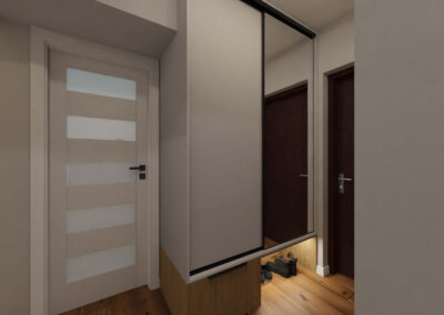 wojtal wnętrza - projekt przedpokoju